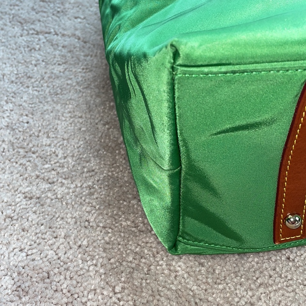 Dooney & Bourke Green and Brown Shoulder Bag - Picture 7 of 13